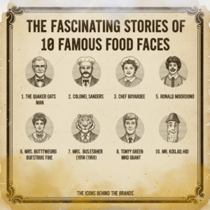 The Fascinating Stories of 10 Famous Food Faces