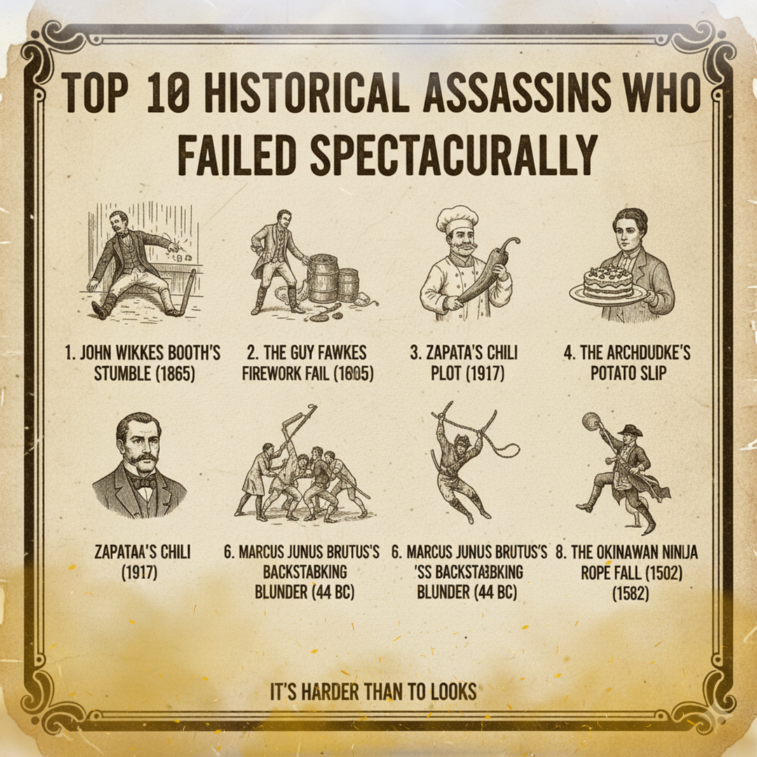 Top 10 Historical Assassins Who Failed Spectacularly